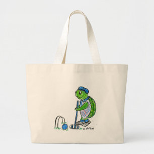 Bolso De Tela Gigante Tortuga del croquet