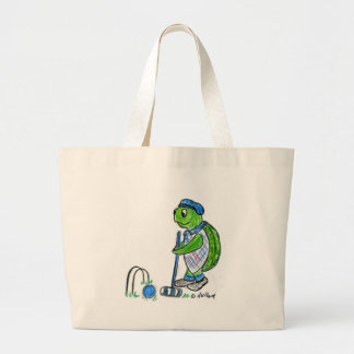 Bolso De Tela Gigante Tortuga del croquet