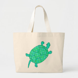Bolso De Tela Gigante Tortuga del remolino del Arabesque - las sombras