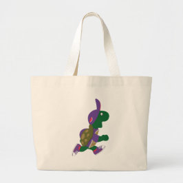 Bolso De Tela Gigante Tortuga en marcha