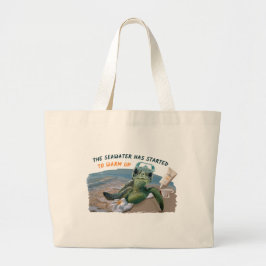 Bolso De Tela Gigante Tortuga marina de verano