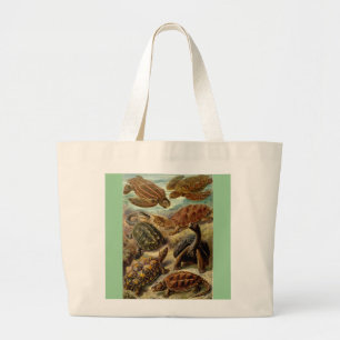 Bolso De Tela Gigante Tortugas de Haeckel de época