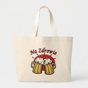 Bolso De Tela Gigante Tostada Na Zdrowie Con Cervezas
