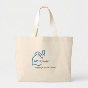 Bolso De Tela Gigante Tote 2014 de la lengua española del AP