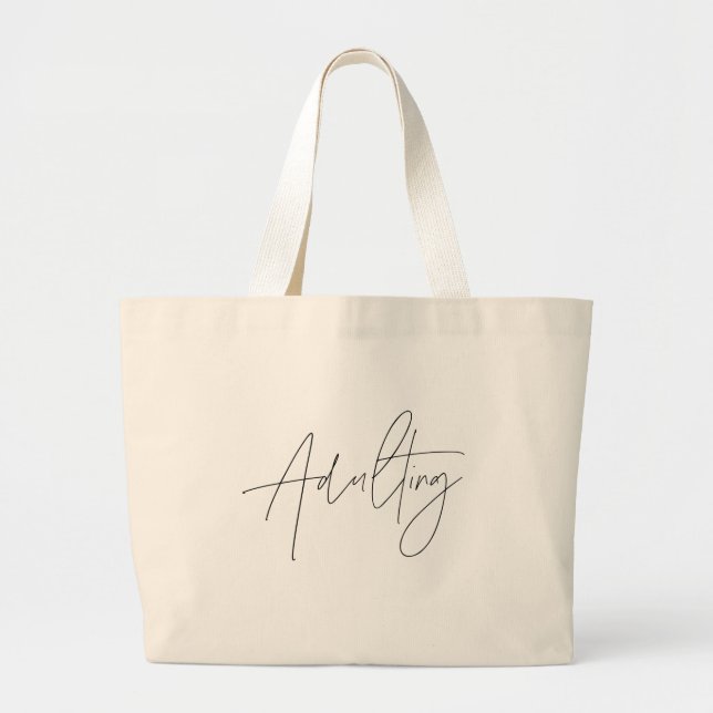 BOLSO DE TELA GIGANTE TOTE ADULTO (Frente)