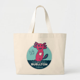 Bolso De Tela Gigante Tote - Axolotls Under the Sea - Buellton.Art