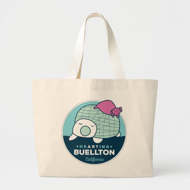 Bolso De Tela Gigante Tote - Axolotls Under the Sea - Buellton.Art (Frente)