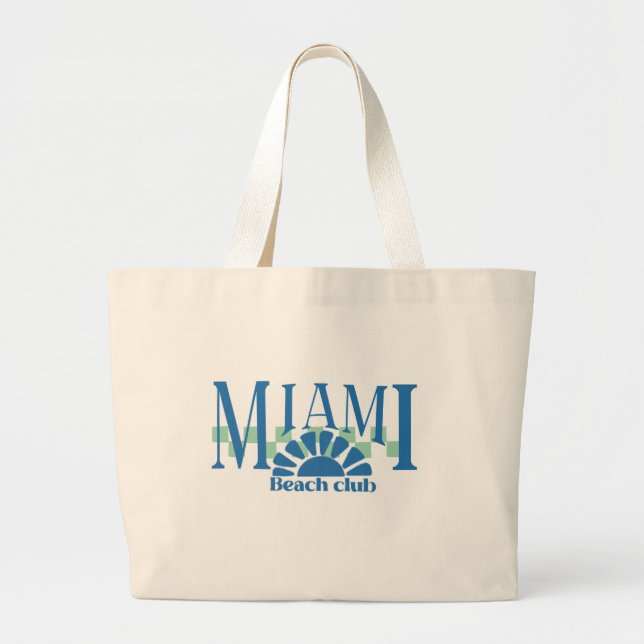 Bolso De Tela Gigante Tote Bachelorette de Miami (Frente)