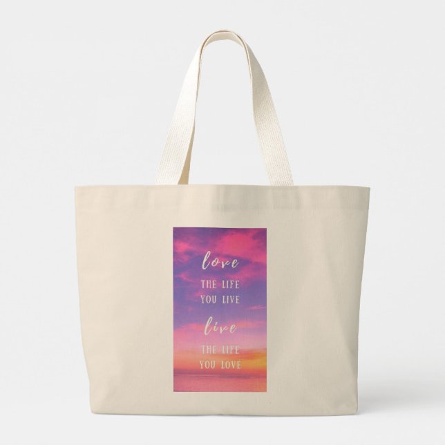 Bolso De Tela Gigante Tote Bag (Reverso)