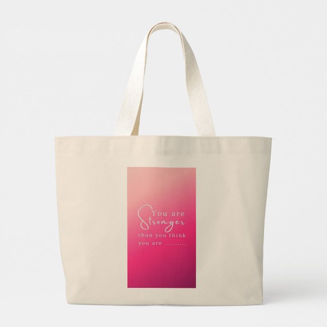 Bolso De Tela Gigante Tote Bag (Reverso)