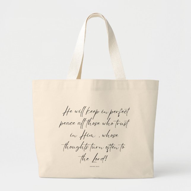 Bolso De Tela Gigante Tote Bag (Frente)