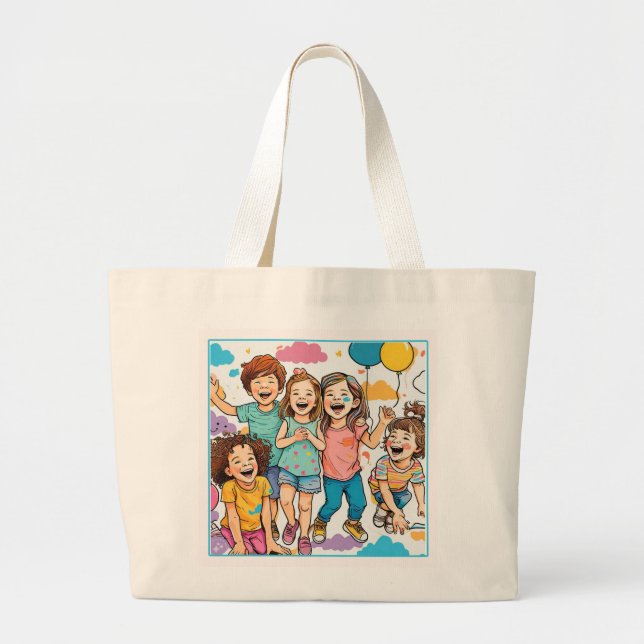 Bolso De Tela Gigante Tote Bag (Frente)