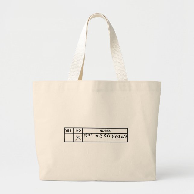 Bolso De Tela Gigante Tote Bag (Frente)