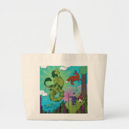 Bolso De Tela Gigante Tote Bag - Dragons in the Forest
