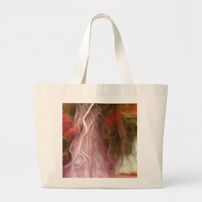 Bolso De Tela Gigante Tote Bag Dream Light Red Tree (Frente)