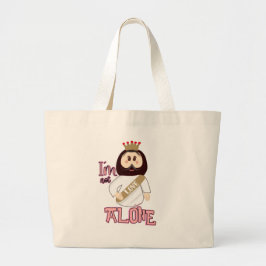 Bolso De Tela Gigante Tote bag I´m not alone_ Nissi Holy