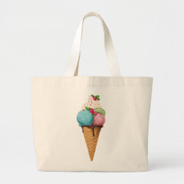 Bolso De Tela Gigante Tote Bag Ice Crema