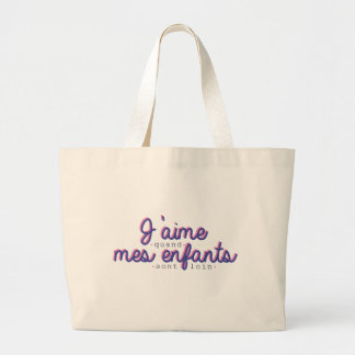 Bolso De Tela Gigante Tote bag J'aime mes enfants
