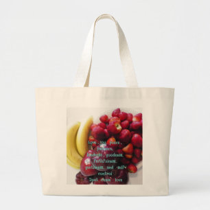 Bolso De Tela Gigante Tote Bag- No persigan el amor