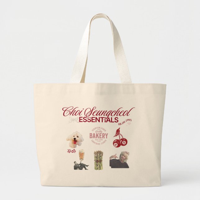 Bolso De Tela Gigante Tote Bag Seventeen Scoups - Kpop merch (Frente)