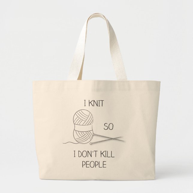 Bolso De Tela Gigante tote bag tricot XL (Frente)