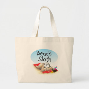Bolso De Tela Gigante Tote Beach Sloth