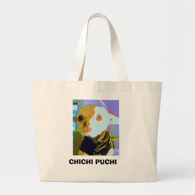 BOLSO DE TELA GIGANTE TOTE CHICHI DE PUCHI (Frente)