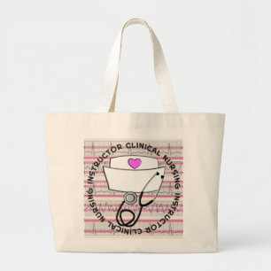 Bolso De Tela Gigante Tote clínico del instructor de la enfermera de