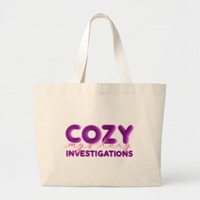 Bolso De Tela Gigante Tote Cosy Mystery Investigations (Frente)