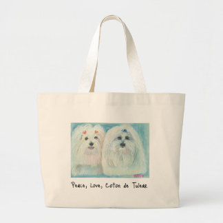 Bolso De Tela Gigante Tote Coton de Tulear