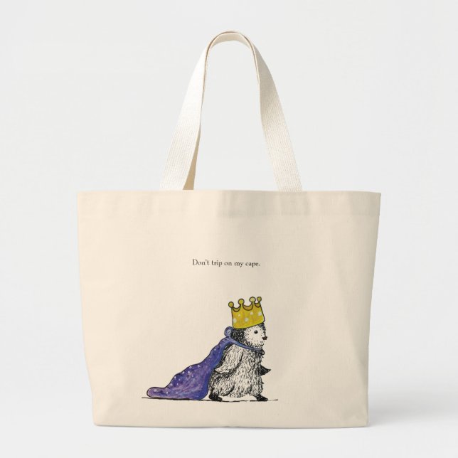 Bolso De Tela Gigante Tote Cute Royal Penguin Canvas (Frente)
