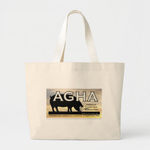 Bolso De Tela Gigante Tote de AGHA con el logotipo del color