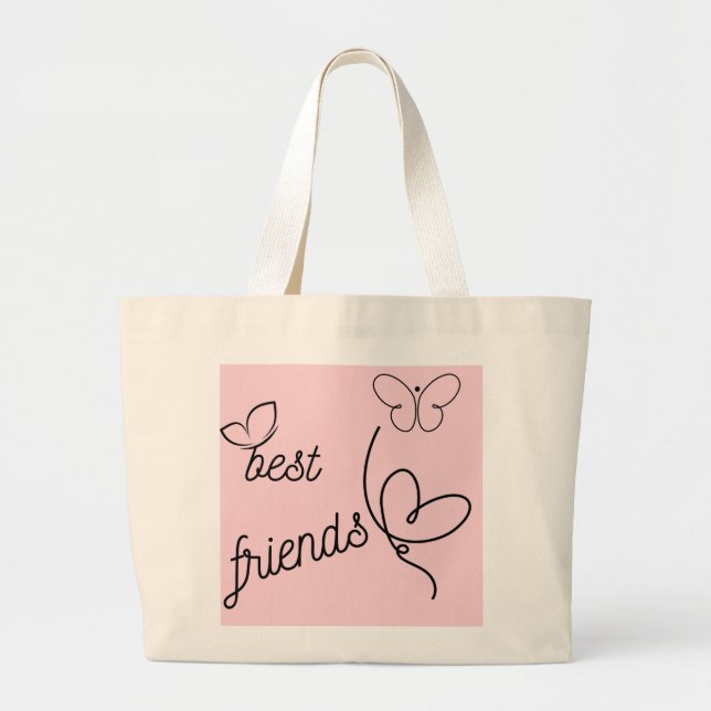 Bolso De Tela Gigante tote de amigos (Frente)