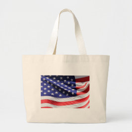 Bolso De Tela Gigante Tote de Bandera de Estados Unidos