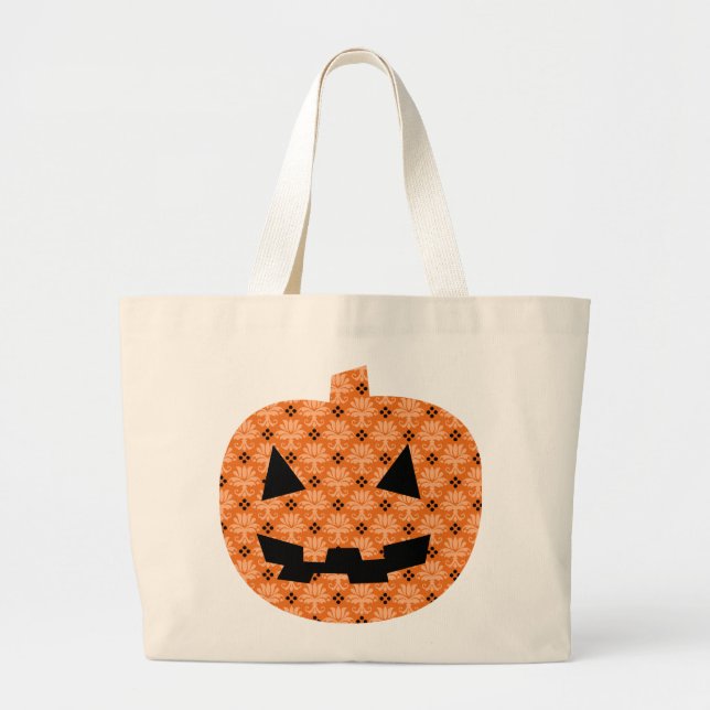 Bolso De Tela Gigante Tote de calabaza (Frente)