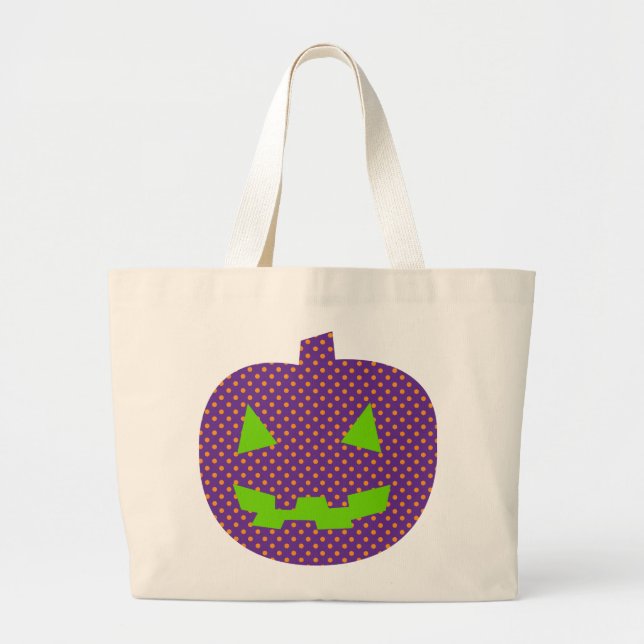 Bolso De Tela Gigante Tote de calabaza (Frente)