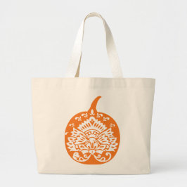 Bolso De Tela Gigante Tote de calabaza