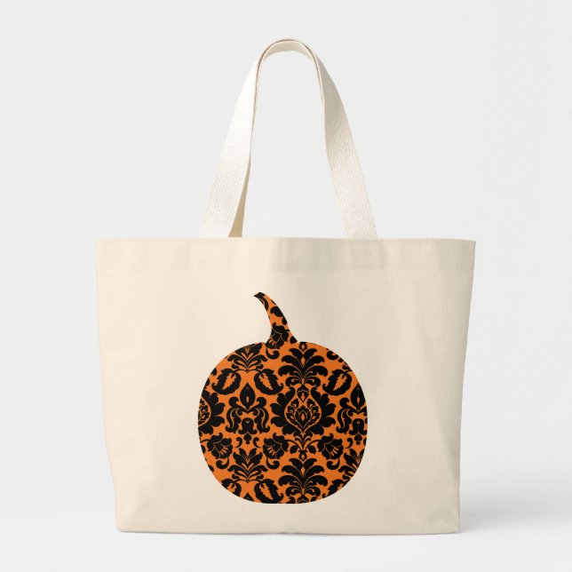 Bolso De Tela Gigante Tote de calabaza (Frente)