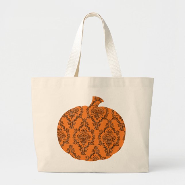 Bolso De Tela Gigante Tote de calabaza (Frente)