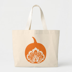Bolso De Tela Gigante Tote de calabaza