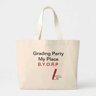 Bolso De Tela Gigante Tote de clasificación del fiesta