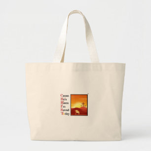 Bolso De Tela Gigante Tote de Cristo Acrónimo Bagh