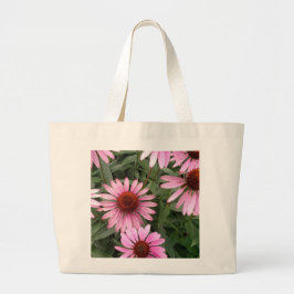 Bolso De Tela Gigante Tote de flores de cono de Echinacea