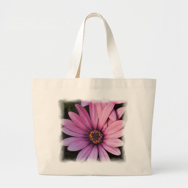 Bolso De Tela Gigante Tote de flores gigantes (Frente)