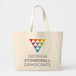 Bolso De Tela Gigante Tote de Georgia Stonewall Demócratas