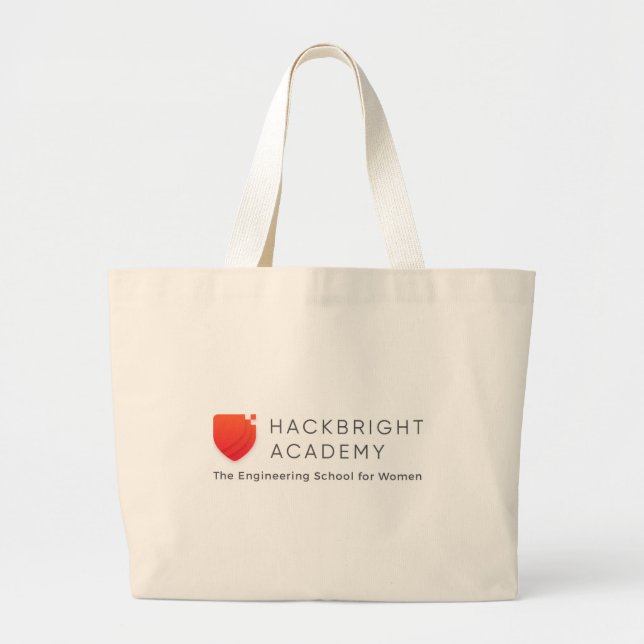 Bolso De Tela Gigante Tote de Hackbright (Frente)
