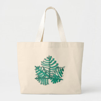 Bolso De Tela Gigante Tote de Hoja