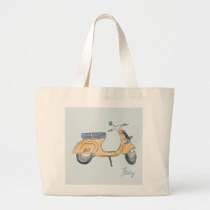 Bolso De Tela Gigante Tote de Italia