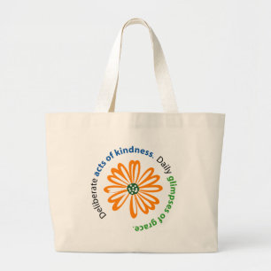 Bolso De Tela Gigante Tote de la amabilidad y de la tolerancia