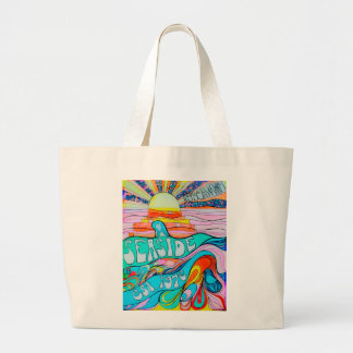Bolso De Tela Gigante Tote de la costa